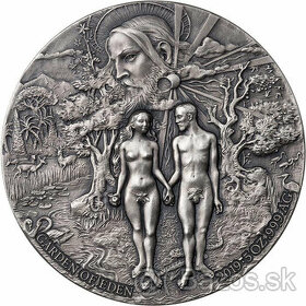 Stříbrná mince Adam a Eva 5Oz 2019