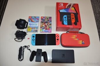 Nintendo Switch Oled - Neon blue/Neon red