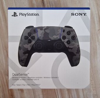 PlayStation DualSense Wireless Controller, grey camo