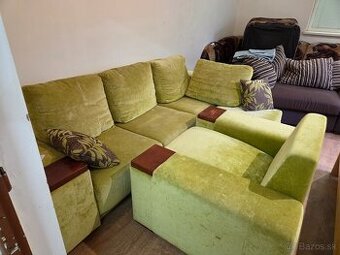 Rohová rozkladacia gaučová súprava