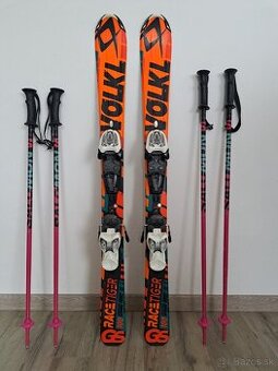 Detské lyže Völkl Racetiger GS + viazanie + paličky