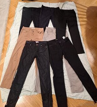 Balík 7ks nohavice/rifle, veľkosť S/M. Zara, Levis, Diesel - 1