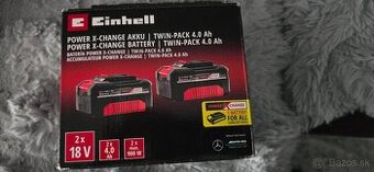 Einhell Power X-Change 18V 4.0Ah - TWIN PACK (2 ks) - NOVÉ
