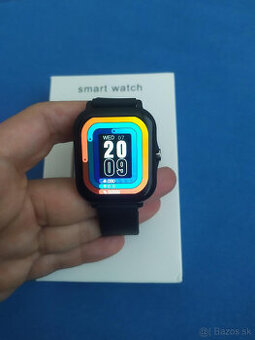 Fitness Smart hodinky, čierne, možnosť volania