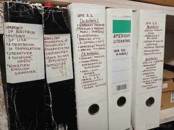 Študijné materiály anglický jazyk, prekladateľstvo, tlmočníc