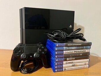 PREDANY Playstation 4 500gb 2x ovladač 13 hier