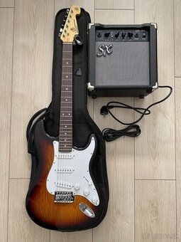 Elektrická gitara SX s príslušenstvom