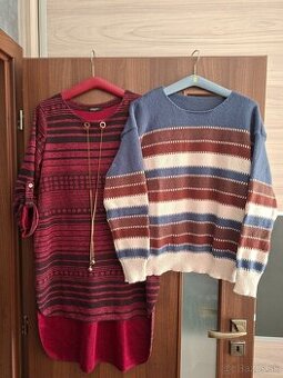 Predĺžený pulover + svetrík