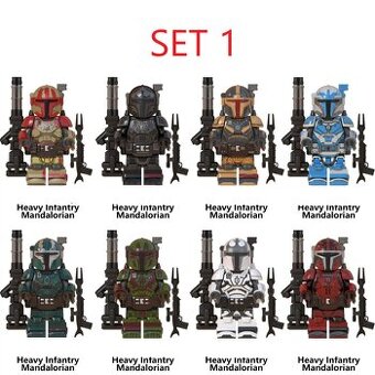 Rôzne figúrky Star Wars 7 (8ks) - typ lego - nové