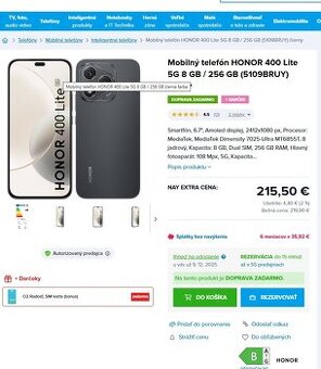 HONOR 400 LITE 08/2025