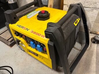 Invertorová elektrocentrála 3,2 kW – málo mh, po zábehu