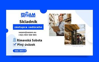 Skladník / zástupca vedúceho