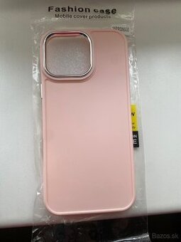 Ružový silikonový obal na iPhone 16 pro max