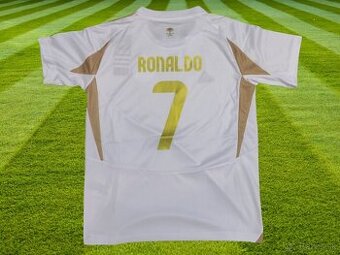 Ronaldo biely detský dres Al-Nassr 135-145