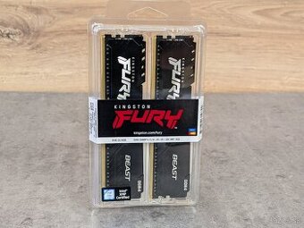 32GB Kingston FURY Beast Black (2x16GB) DDR4 3200MHz - NOVÉ
