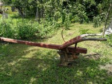 Predám starý drevený záhradný pluh - 1