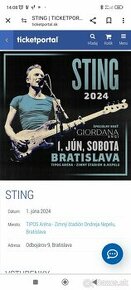 Lístky na koncert Stinga