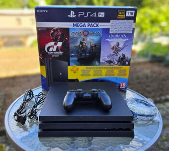 Predám PS4 Pro 1TB (CUH-7216B) TOP stav