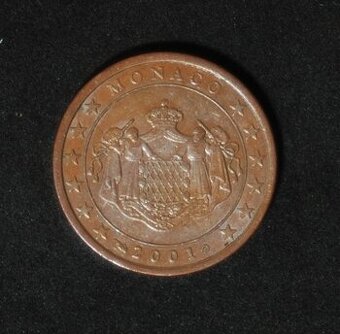 Obehové Euromince - Monako 2001 - 5 centov