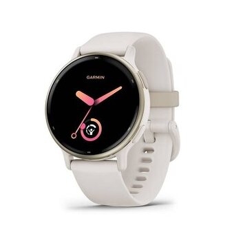 Garmin vívoactive 5 - Cream Gold / Ivory Silicone Band