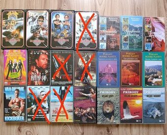 VHS kazety rôzne
