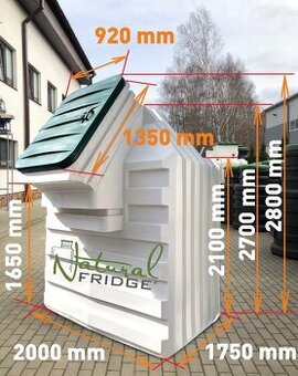 Záhradné pivnice z potravinárskeho plastu - rôzne rozmery