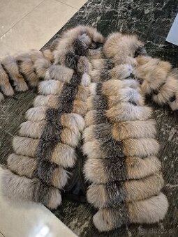 Damsky kožuch.vesta-dlhá aj krátka vesta sa dá odzipováť - 1