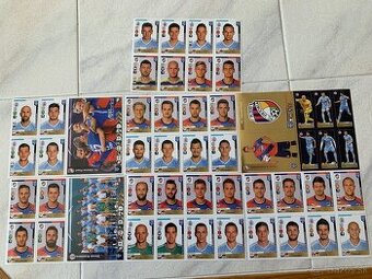 Samolepky, nálepky FIFA 365 rok 2015 Slovan a Viktoria Plzeň