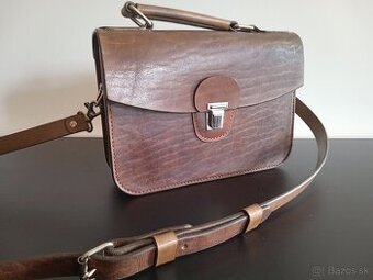 Kožená kabelka-aktovka
