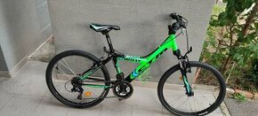 Predám  detský bicykel 24 kola CTM zeleno čierny