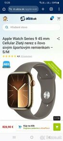 Apple Watch 9 45mm Gold NECHCÚ SA NABÍJAŤ