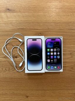 REZERVOVANÉ - iPhone 14 PRO FIALOVÝ PERFEKTNÝ STAV