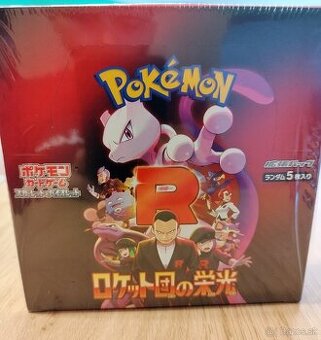 Pokemon Glory Of Team Rocket Booster Box Japonský