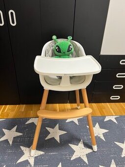 Jedalenská stolička Kinderkraft Sienna 2v1