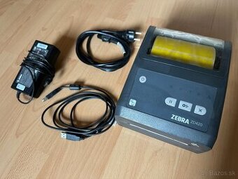 tlačiareň etikiet ZEBRA ZD420 + biele a žlté etik