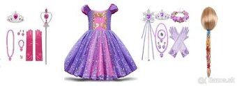 Kostým šaty Rapunzel Locika Na vlásku + doplnky