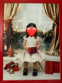 Zlaté spoločenské šaty pre malé princezné v.92 CoolClub