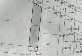 Pozemok k.u. Mliecno 558m (medzi Pub63 - kamenarstvo Granit)