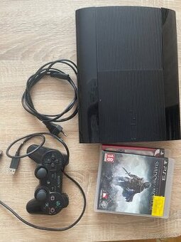 PS3 Slim 500 GB HDD, ovládač + 2 hry