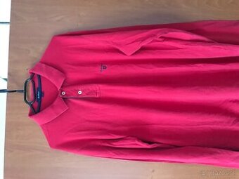 GANT originál Red pánske tricko/dlhy rukav L/XL