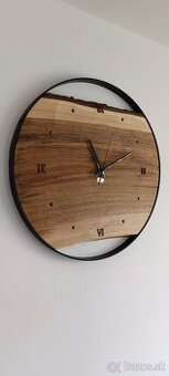 Drevené nástenné hodiny 60cm