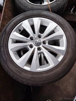 Predám vw disky 5x112 s letnými pneu Hankook 205/55 r16