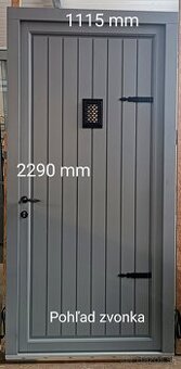 Na predaj nové drevené vchodové dvere Š: 1115 mm, V: 2290 mm