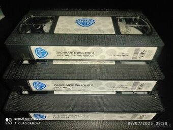 VHS ORIGINAL FREE WILLY I,II,III originál