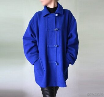 Kráľovsky modrý duffle coat Miss Smith veľ.42