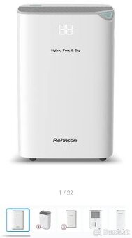 Odvlhčovač vzduchu Rohnson R-91020 Hybrid Pure & Dry