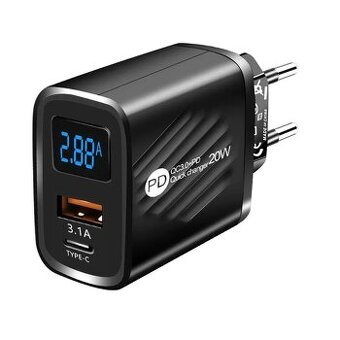 Nabíjačka Quick Charge 3.0 s displejom