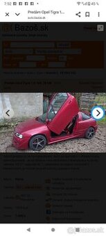 Predám Opel tigra 1.6 benzín