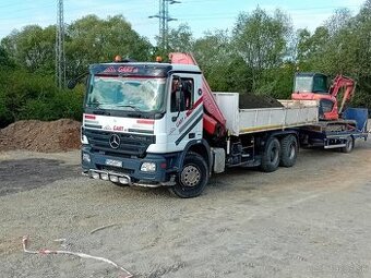 Auto s hydraulickou rukou - služby - prevoz materiálu