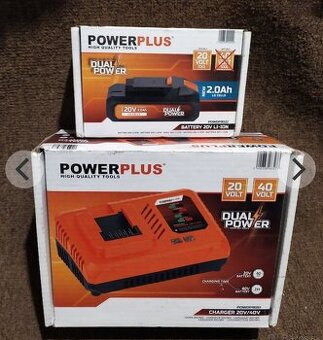 PowerPlus nabíjačka +baterka - nové